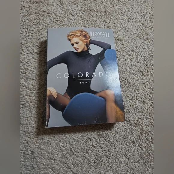 WOLFORD L49318 Colorado String-Body Turtleneck Black Bodysuit Size M - Picture 3 of 8